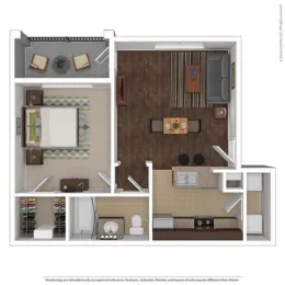 Orion McCord Park Apartments Floor Plan Dallas 1