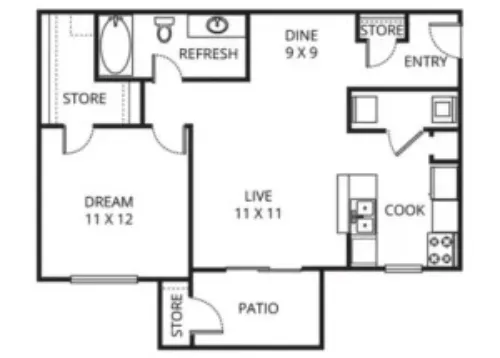 Prestonwood Hills Plano FloorPlan 1