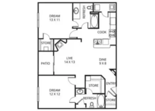 Prestonwood Hills Plano FloorPlan 5