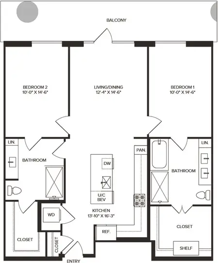 Residences at 6G FloorPlan 13