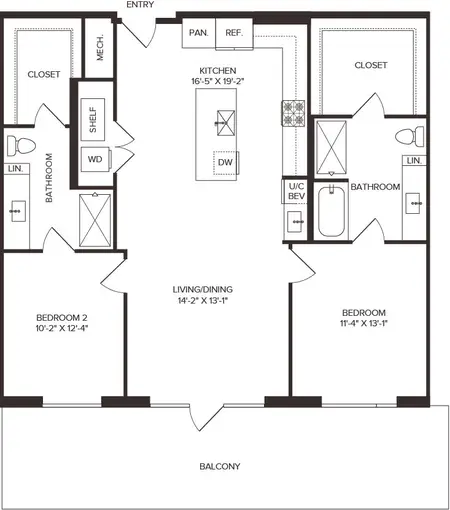 Residences at 6G FloorPlan 16