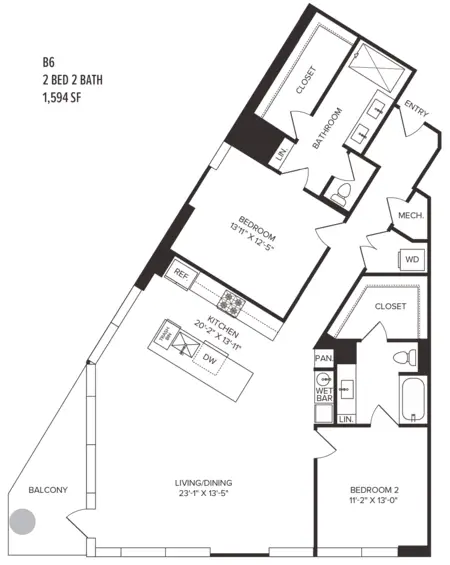 Residences at 6G FloorPlan 19