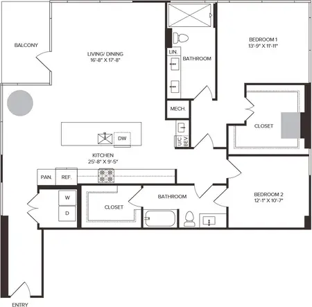 Residences at 6G FloorPlan 20
