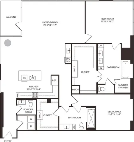 Residences at 6G FloorPlan 23