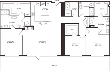 Residences at 6G FloorPlan 24