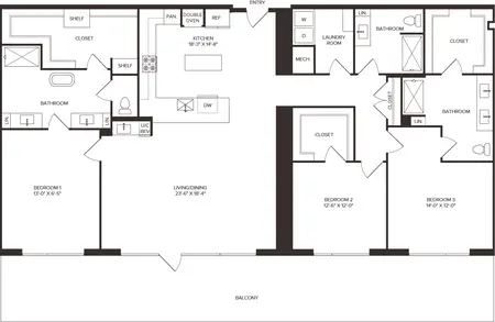Residences at 6G FloorPlan 25