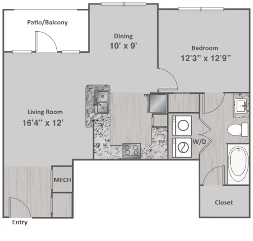 Satori Frisco Apartments Floorplan 3