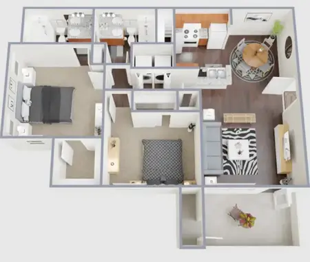 Sotol Riverside Apartments FloorPlan 1