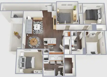 Sotol Riverside Apartments FloorPlan 3