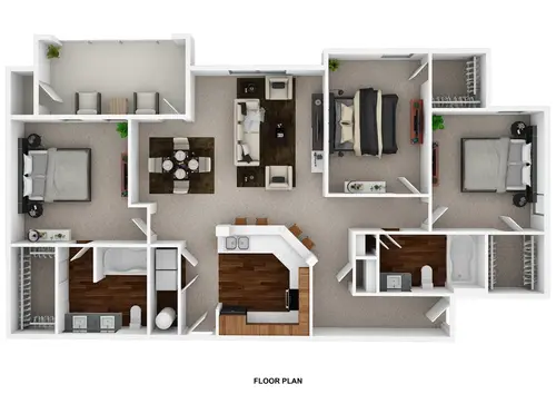 The Abigail Apartments DeSoto Floorplan 6