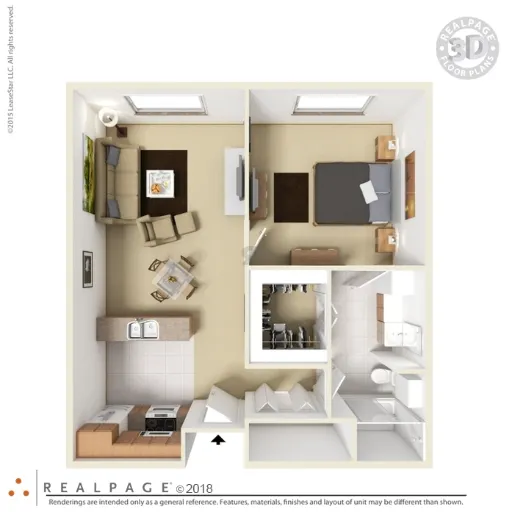 The Arbors On Wintergreen Senior Apartments Floorplan 1