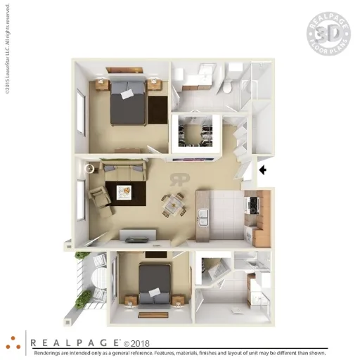 The Arbors On Wintergreen Senior Apartments Floorplan 2
