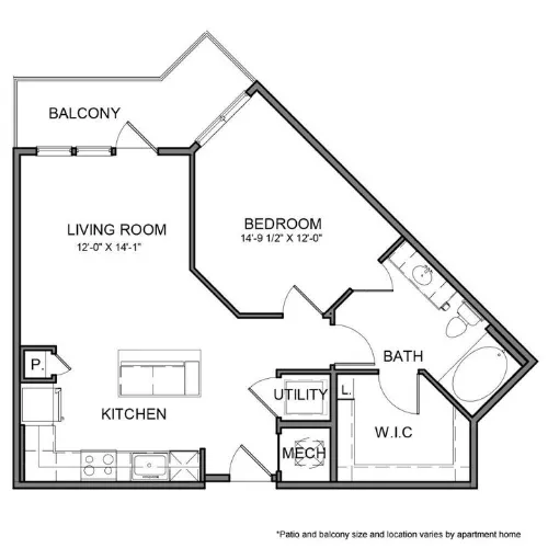 The Beacon Apartments Plano Floor plan 11