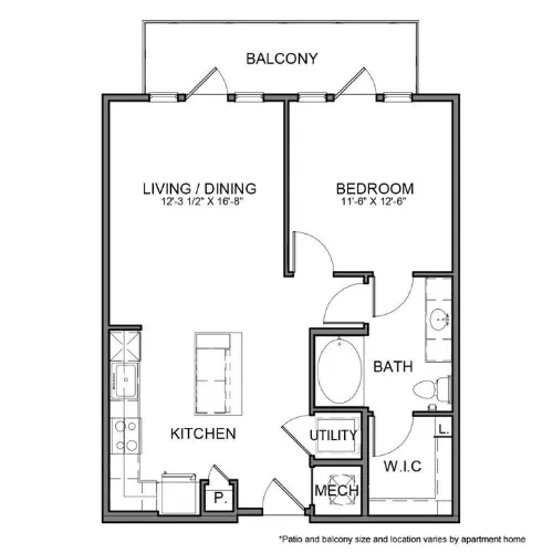 The Beacon Apartments Plano Floor plan 15