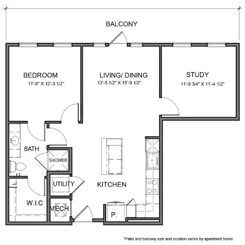 The Beacon Apartments Plano Floor plan 17