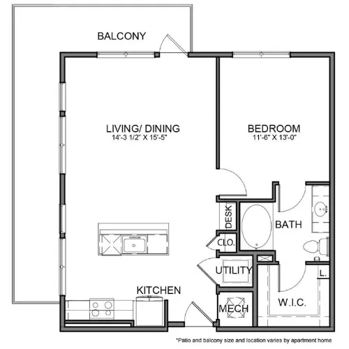 The Beacon Apartments Plano Floor plan 18