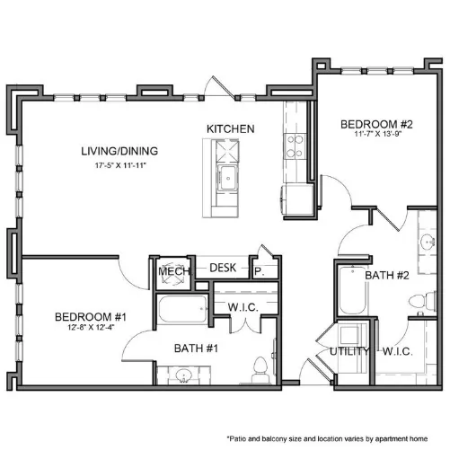 The Beacon Apartments Plano Floor plan 22