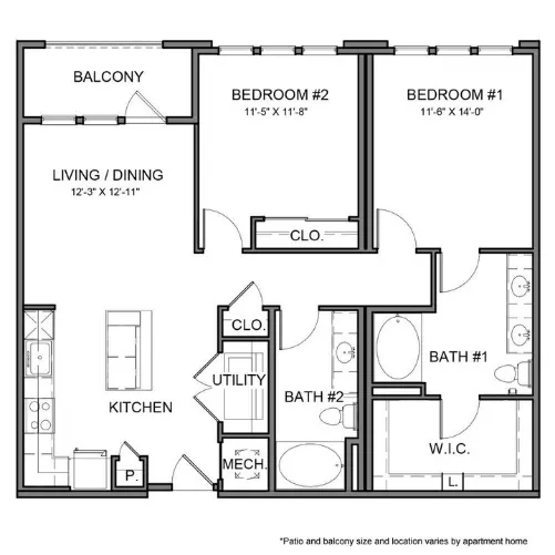 The Beacon Apartments Plano Floor plan 26