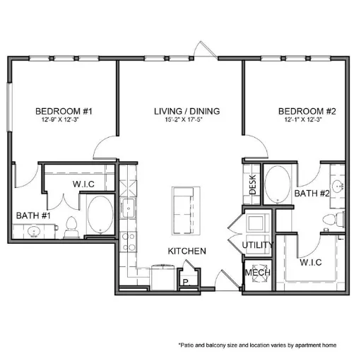 The Beacon Apartments Plano Floor plan 27