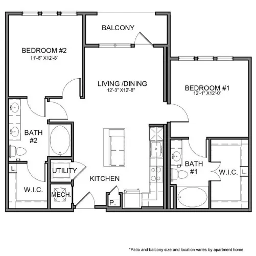 The Beacon Apartments Plano Floor plan 28