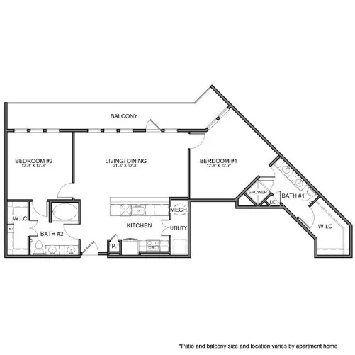 The Beacon Apartments Plano Floor plan 32
