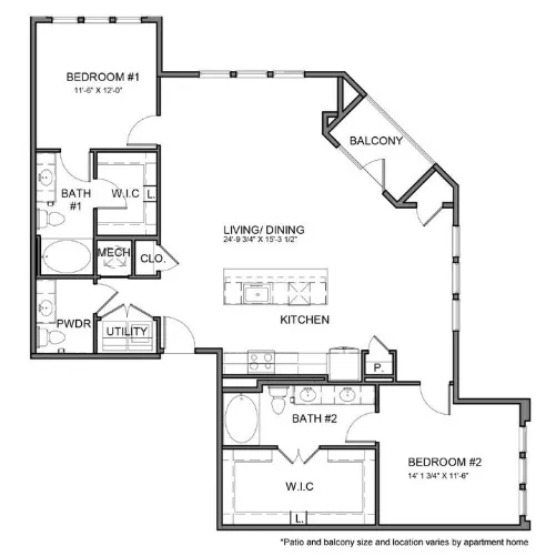 The Beacon Apartments Plano Floor plan 33