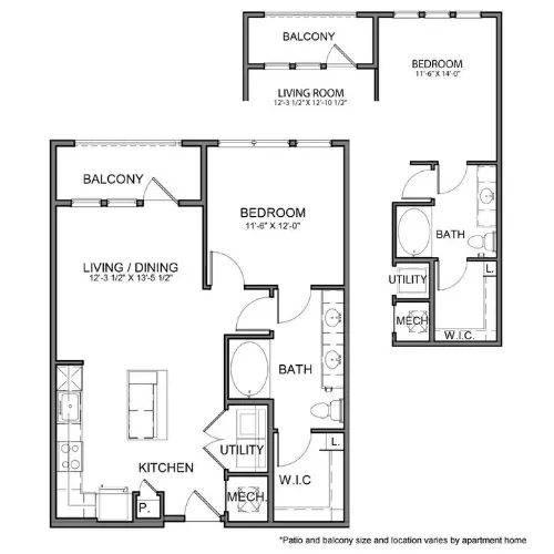 The Beacon Apartments Plano Floor plan 8
