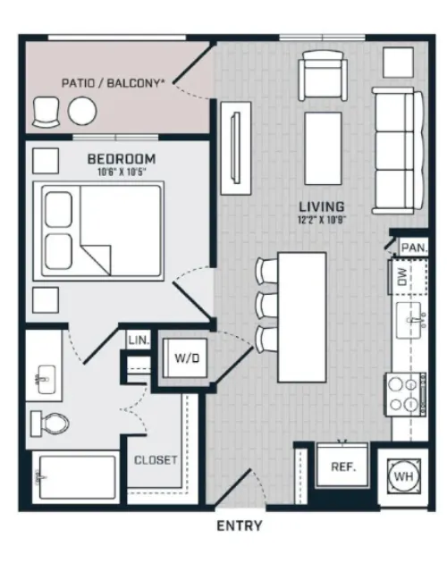 The Bridge at McKinney floor plan 1