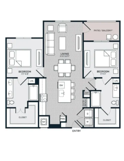 The Bridge at McKinney floor plan 6