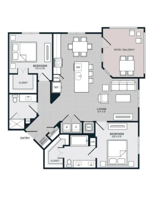 The Bridge at McKinney floor plan 7