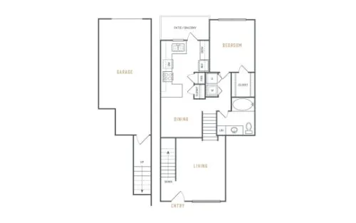 The Ellington Plano FloorPlan 1