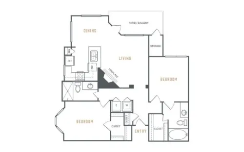 The Ellington Plano FloorPlan 6