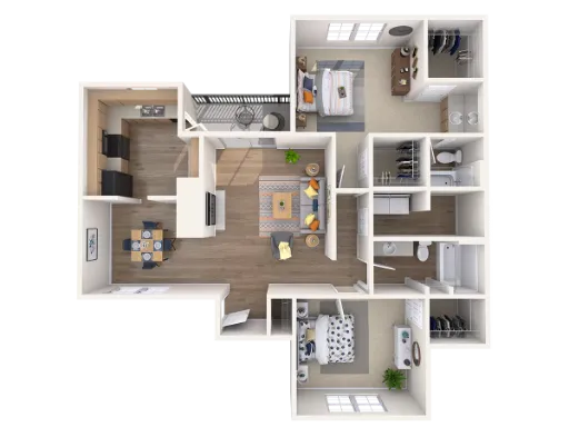 The Fairway Apartments Plano Floorplan 3