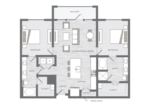 The Huntington Apartments Plano FloorPlan 13