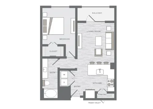 The Huntington Apartments Plano FloorPlan 2