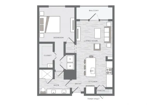 The Huntington Apartments Plano FloorPlan 6