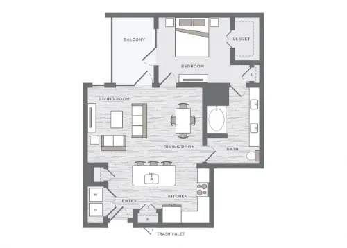 The Huntington Apartments Plano FloorPlan 7