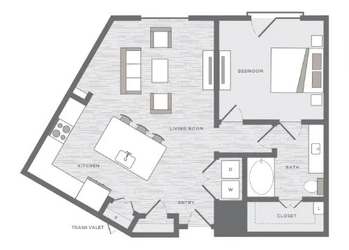 The Huntington Apartments Plano FloorPlan 9