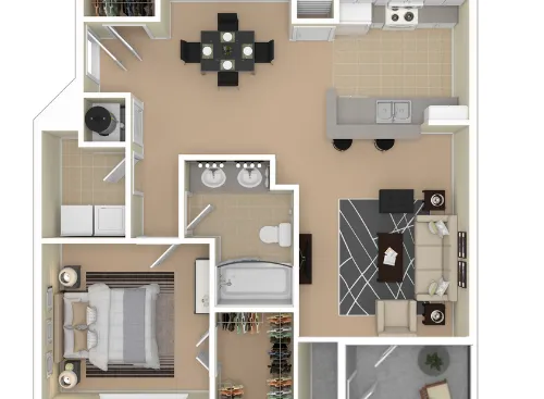 The Point at Deerfield Apartments Floor plan 2