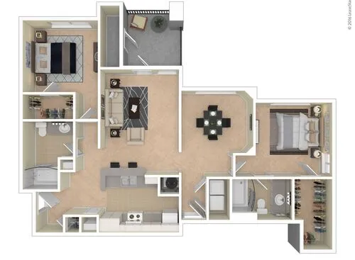 The Point at Deerfield Apartments Floor plan 5