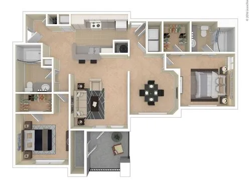 The Point at Deerfield Apartments Floor plan 6