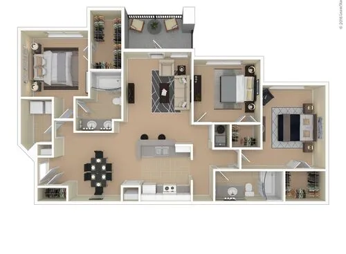 The Point at Deerfield Apartments Floor plan 8