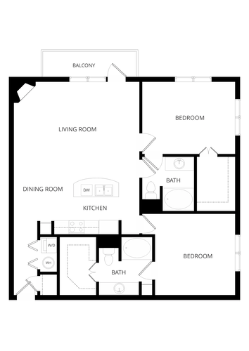 The Uptown Apartments Dallas Floorplan 20