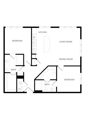 The Uptown Apartments Dallas Floorplan 22