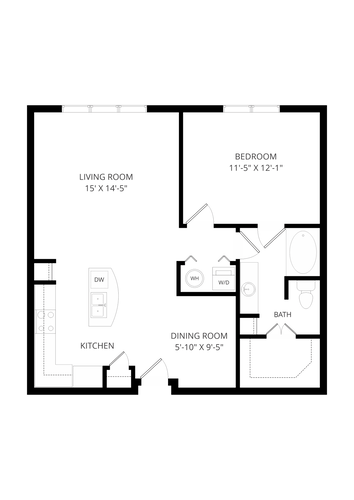 The Uptown Apartments Dallas Floorplan 7