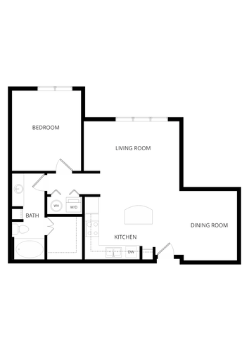 The Uptown Apartments Dallas Floorplan 9