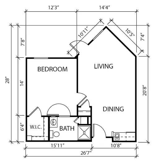 The Waterford at Plano Floorplan 4