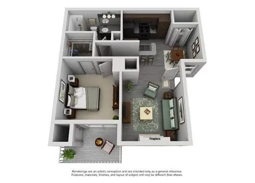 The Westside Apartment Homes Plano Floorplan 3