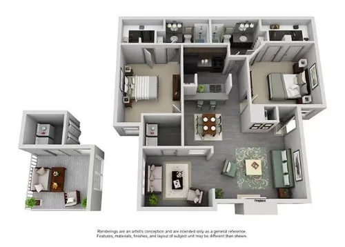 The Westside Apartment Homes Plano Floorplan 7