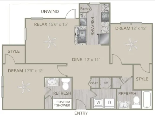Venue Craig Ranch floor plan 2